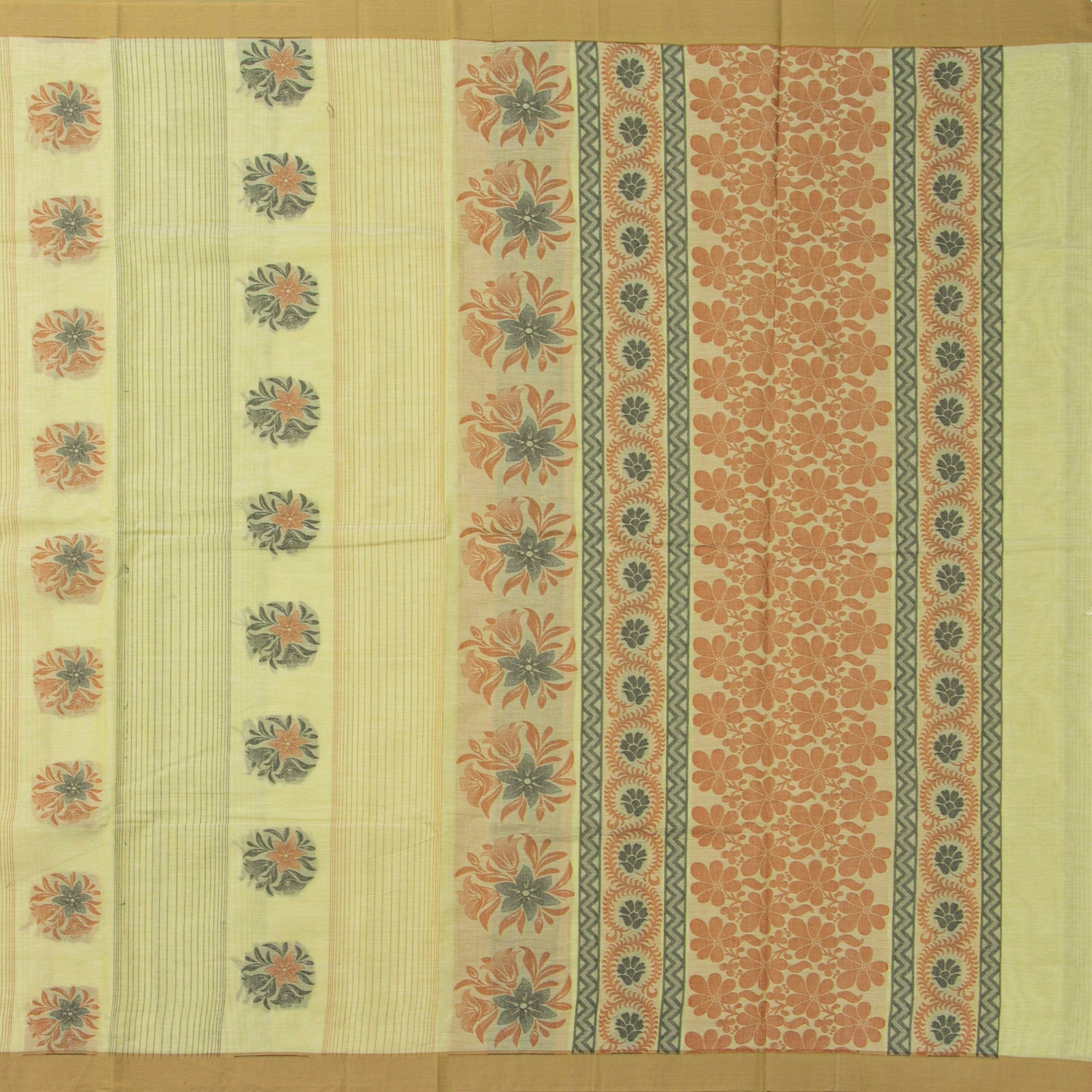 Pastel Green Fancy Cotton Saree For Festive Wear PV MM FC 993 - Cotton Saree - Panjavarnam PV MM FC 993