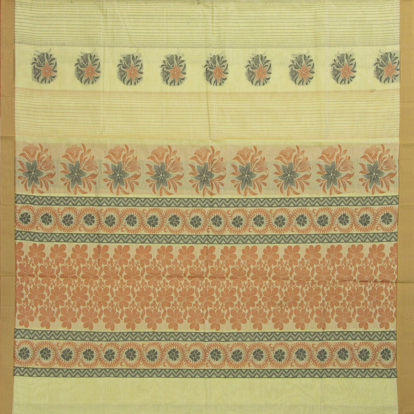Pastel Green Fancy Cotton Saree For Festive Wear PV MM FC 993 - Cotton Saree - Panjavarnam PV MM FC 993