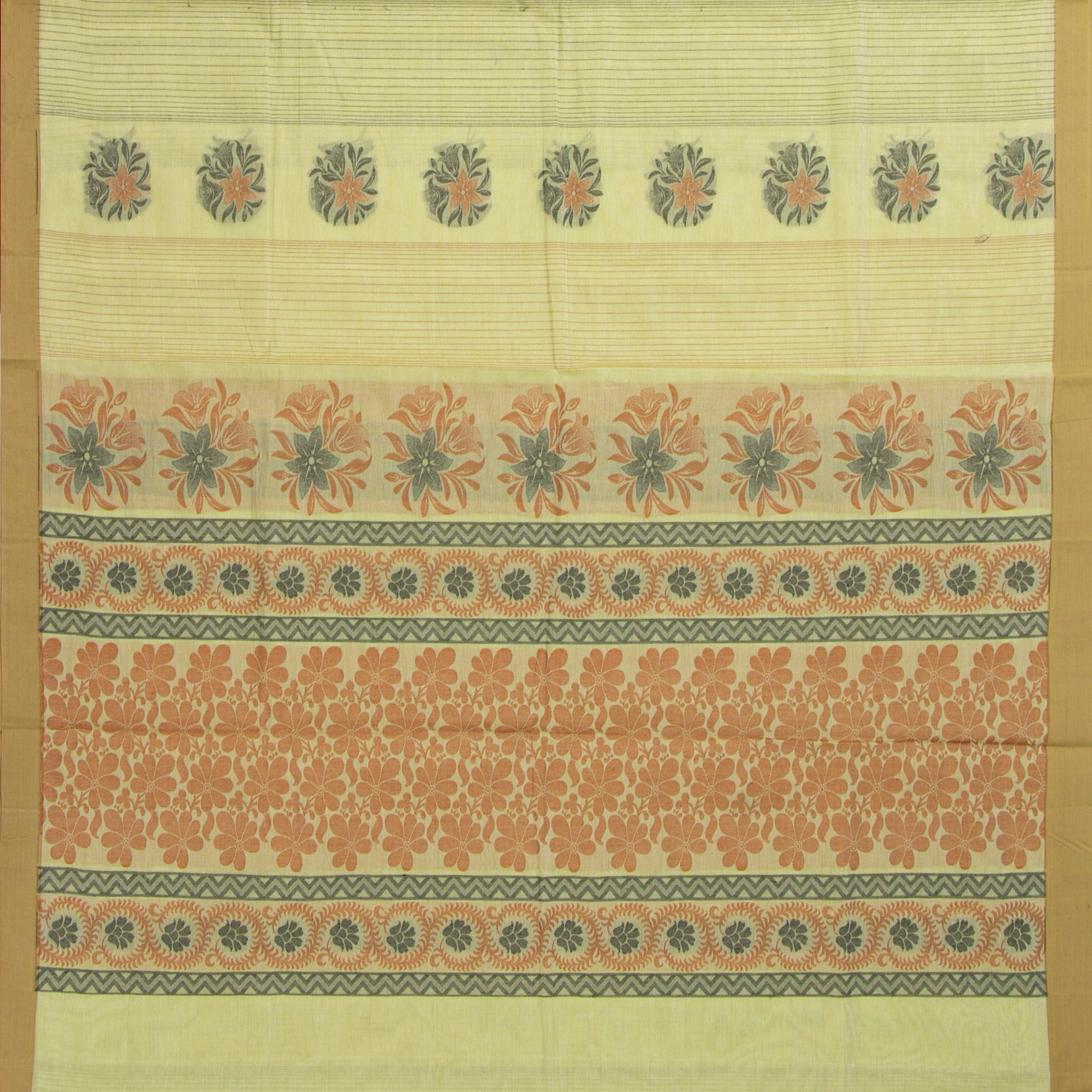Pastel Green Fancy Cotton Saree For Festive Wear PV MM FC 993 - Cotton Saree - Panjavarnam PV MM FC 993