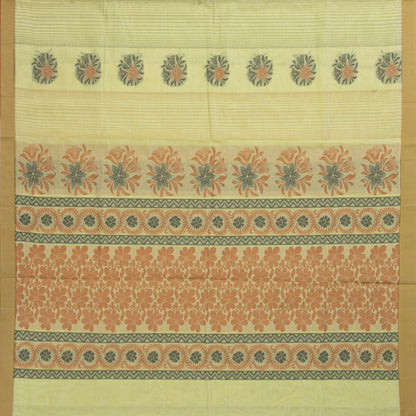Pastel Green Fancy Cotton Saree For Festive Wear PV MM FC 993 - Cotton Saree - Panjavarnam PV MM FC 993