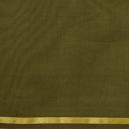Green Fancy Cotton Saree For Festive Wear PV MM FC 966