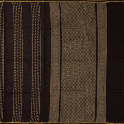 Brown Fancy Cotton Saree For Festive Wear PV MM FC 965