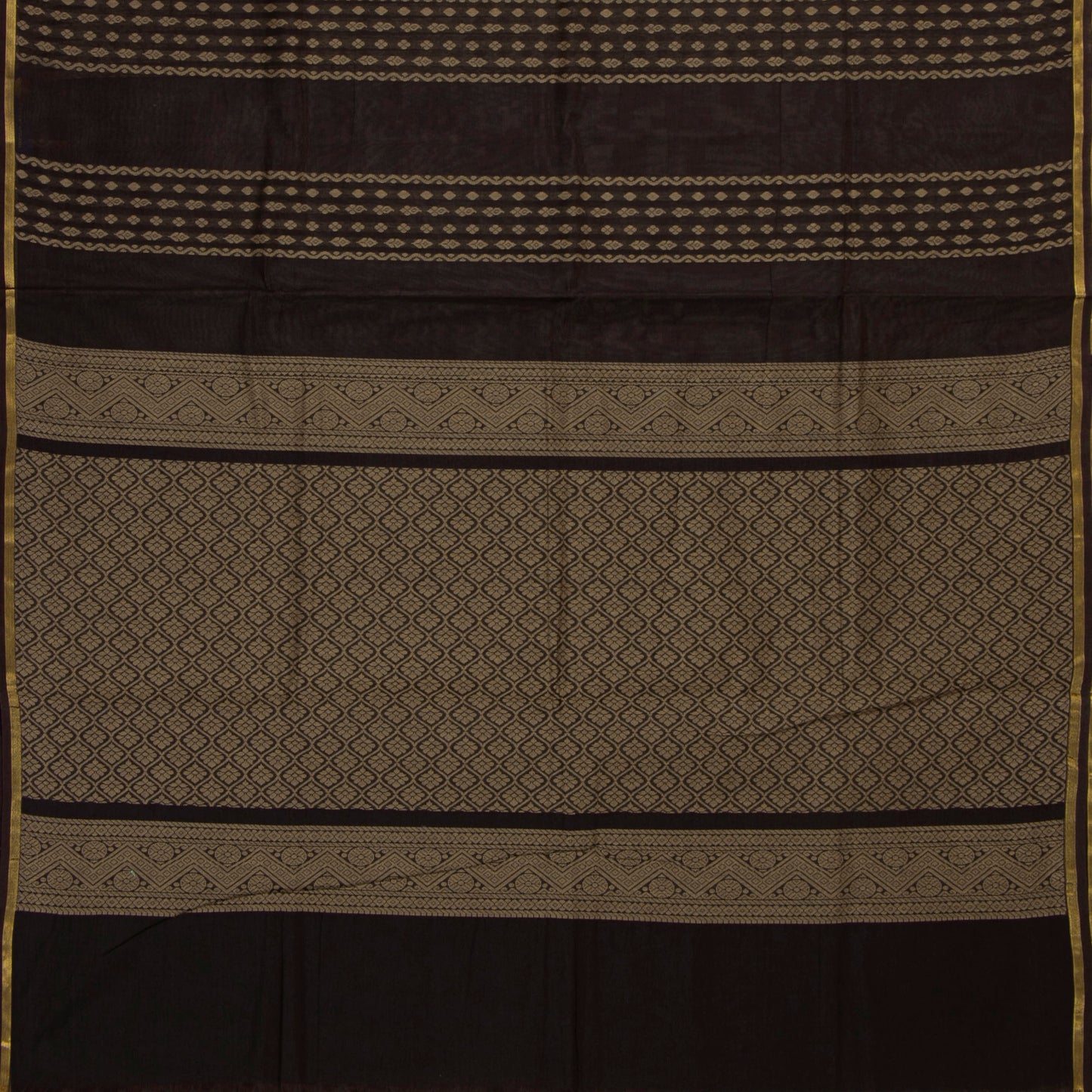 Brown Fancy Cotton Saree For Festive Wear PV MM FC 965