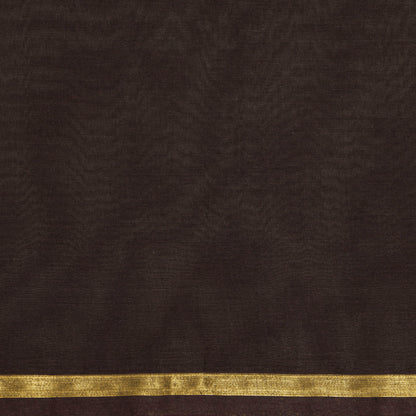 Brown Fancy Cotton Saree For Festive Wear PV MM FC 965