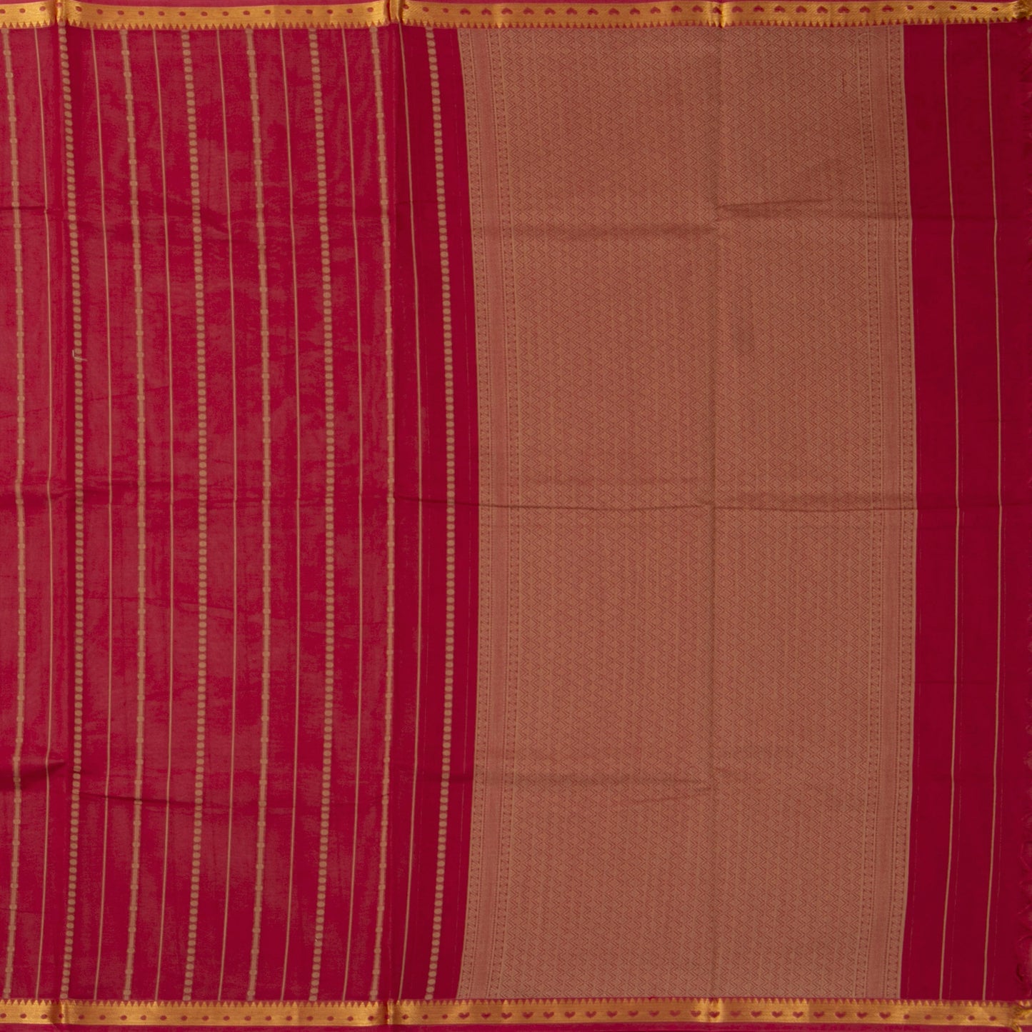 Maroon Fancy Cotton Saree For Festive Wear PV MM FC 973 - Cotton Saree - Panjavarnam 