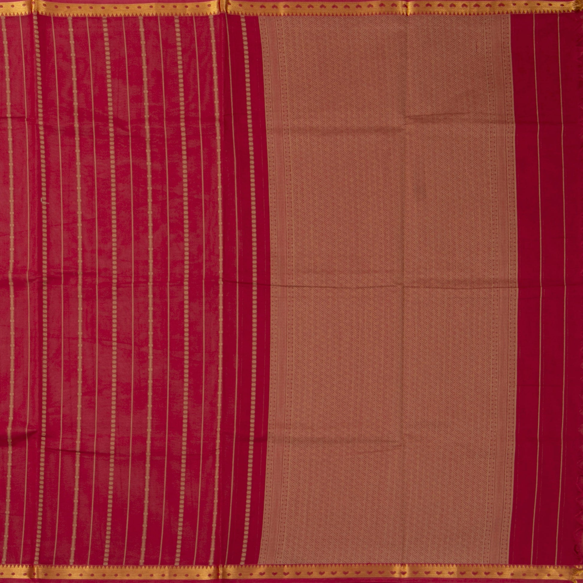 Maroon Fancy Cotton Saree For Festive Wear PV MM FC 973 - Cotton Saree - Panjavarnam 