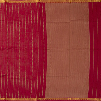 Maroon Fancy Cotton Saree For Festive Wear PV MM FC 973 - Cotton Saree - Panjavarnam 