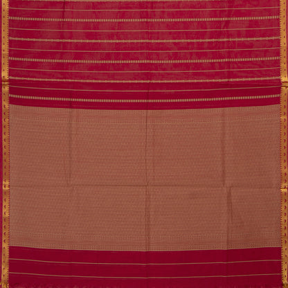 Maroon Fancy Cotton Saree For Festive Wear PV MM FC 973 - Cotton Saree - Panjavarnam 
