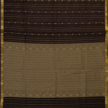 Brown Kanchi Cotton Saree For Festive Wear PV MM KC 970
