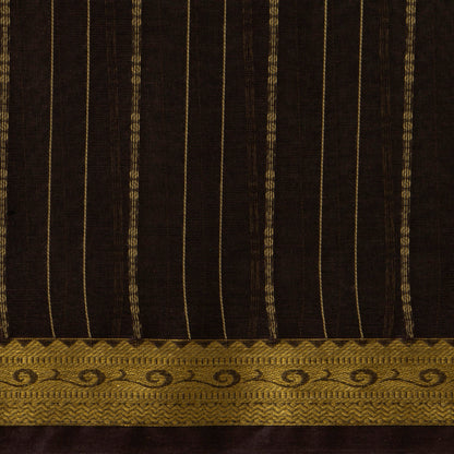 Brown Kanchi Cotton Saree For Festive Wear PV MM KC 970