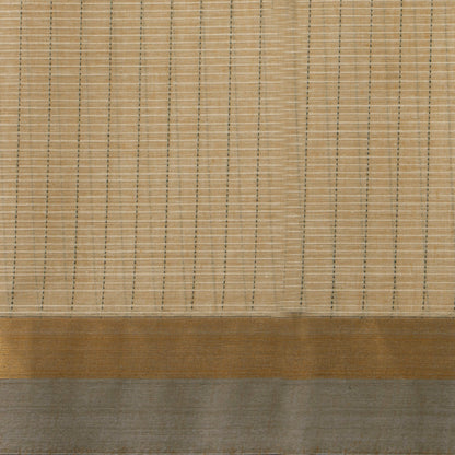 Beige Cotton Saree For Festive Wear PV MM KC 972