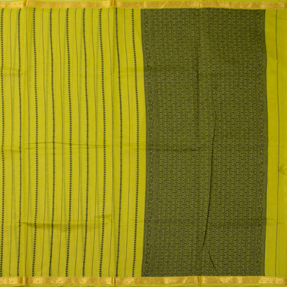 Green  Kanchi Cotton Saree For Festive Wear PV MM KC 971