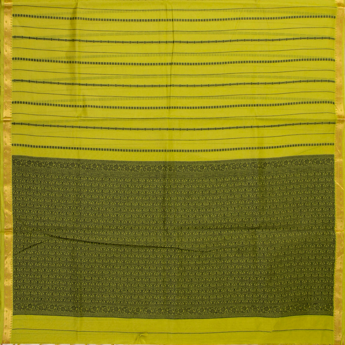Green  Kanchi Cotton Saree For Festive Wear PV MM KC 971