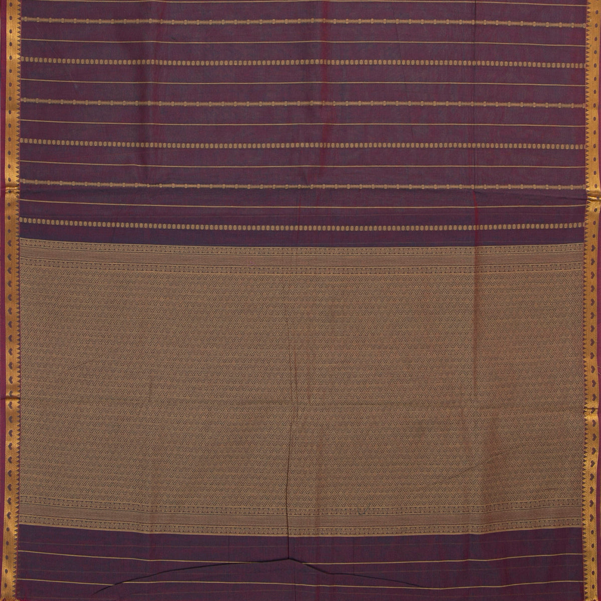 Mauve Cotton Saree For Festive Wear PV MM KC 969