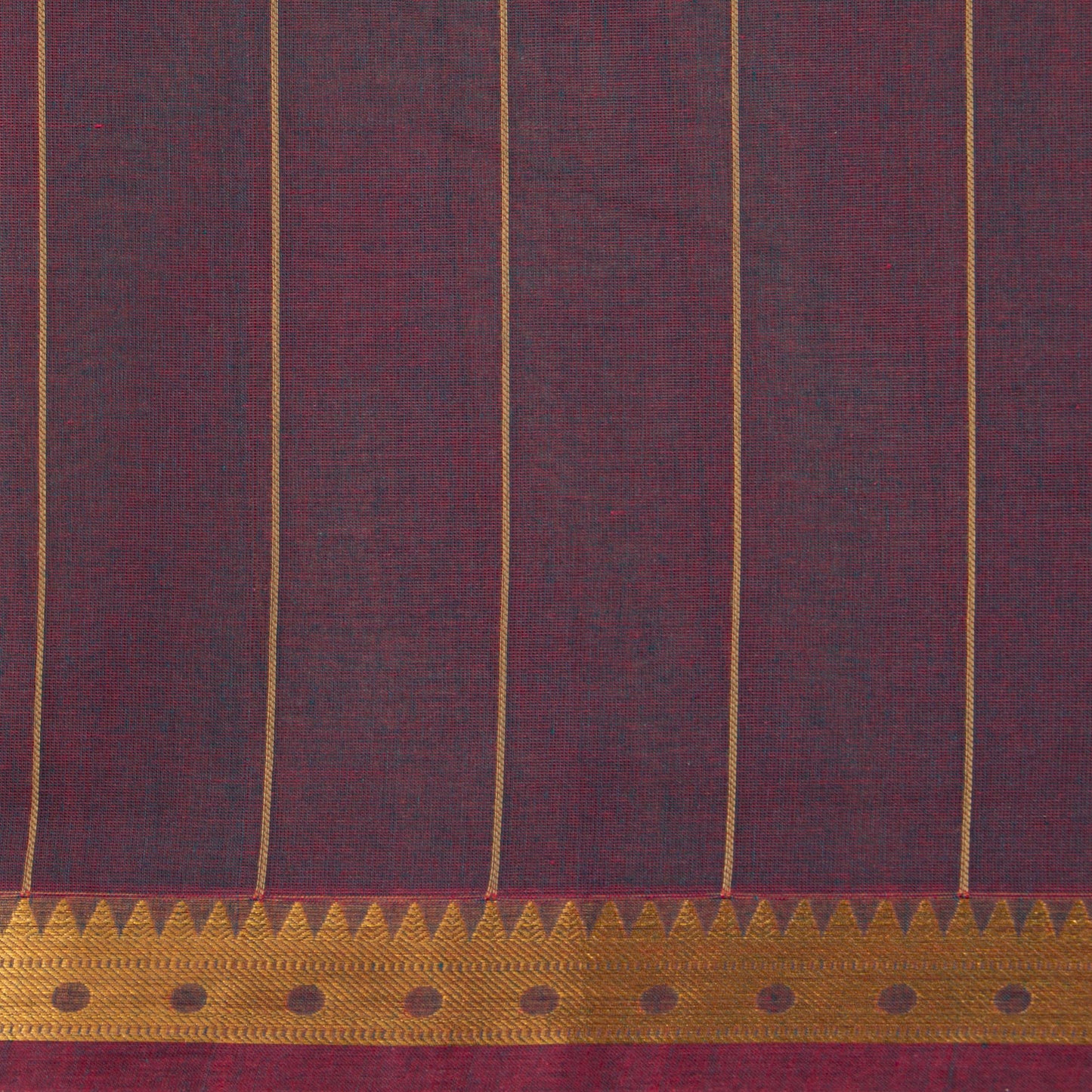 Mauve Cotton Saree For Festive Wear PV MM KC 969