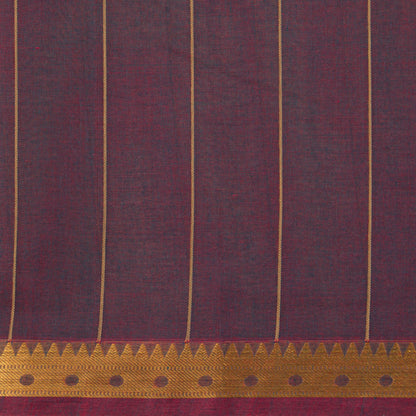 Mauve Cotton Saree For Festive Wear PV MM KC 969