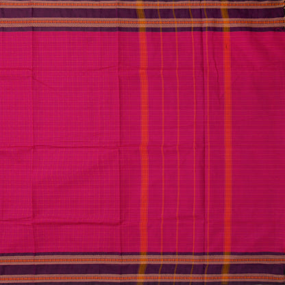 Pink And Purple Kanchi Cotton Saree For Festive Wear PV MM KC 754