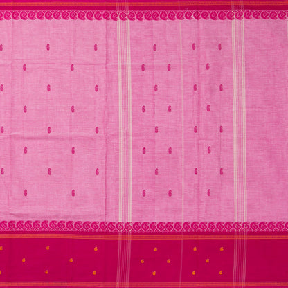 Pink Kanchi Cotton Saree For Festive Wear PV MM KC 951