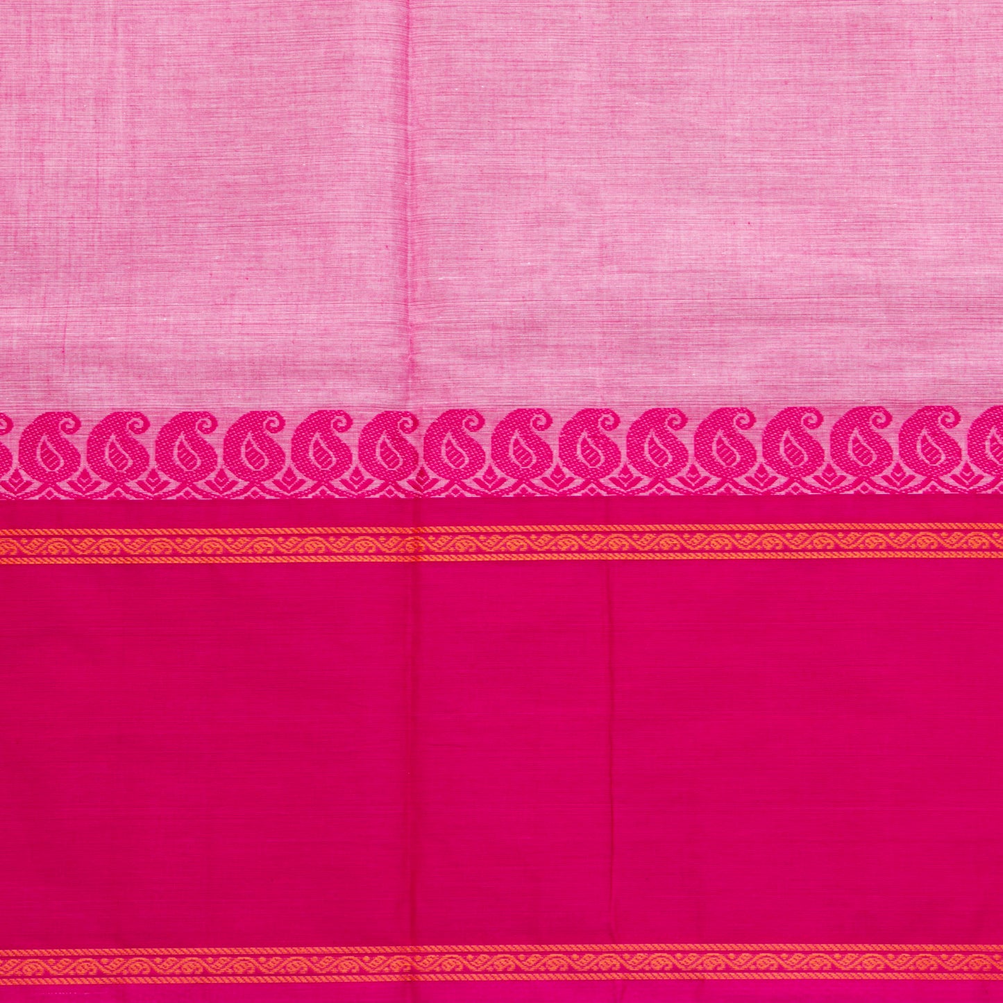 Pink Kanchi Cotton Saree For Festive Wear PV MM KC 951