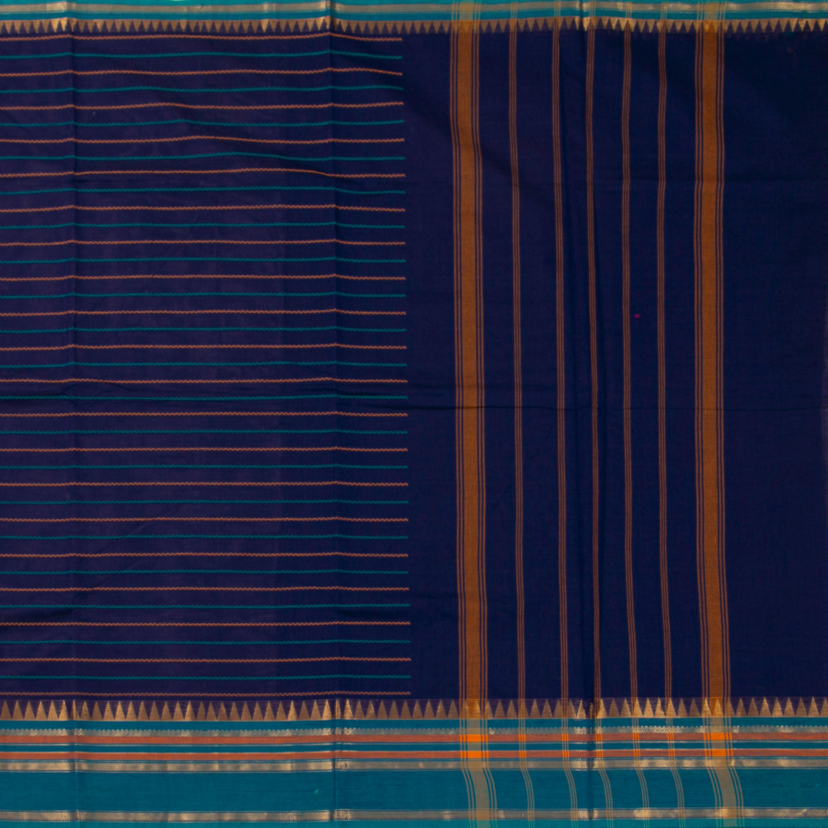 Blue Kanchi Cotton Saree For Festive Wear PV MM KC 921