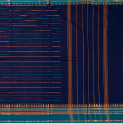 Blue Kanchi Cotton Saree For Festive Wear PV MM KC 921