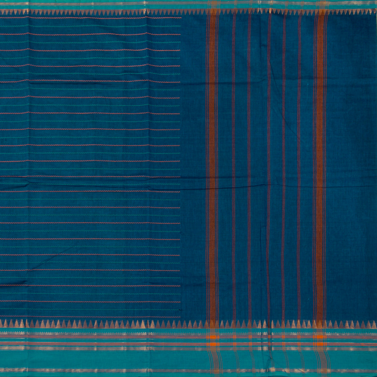 Blue Kanchi Cotton Saree For Festive Wear PV MM KC 919