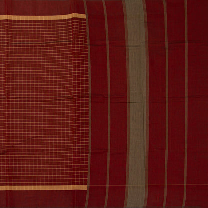 Maroon Kanchi Cotton Saree For Festive Wear PV MM KC 927