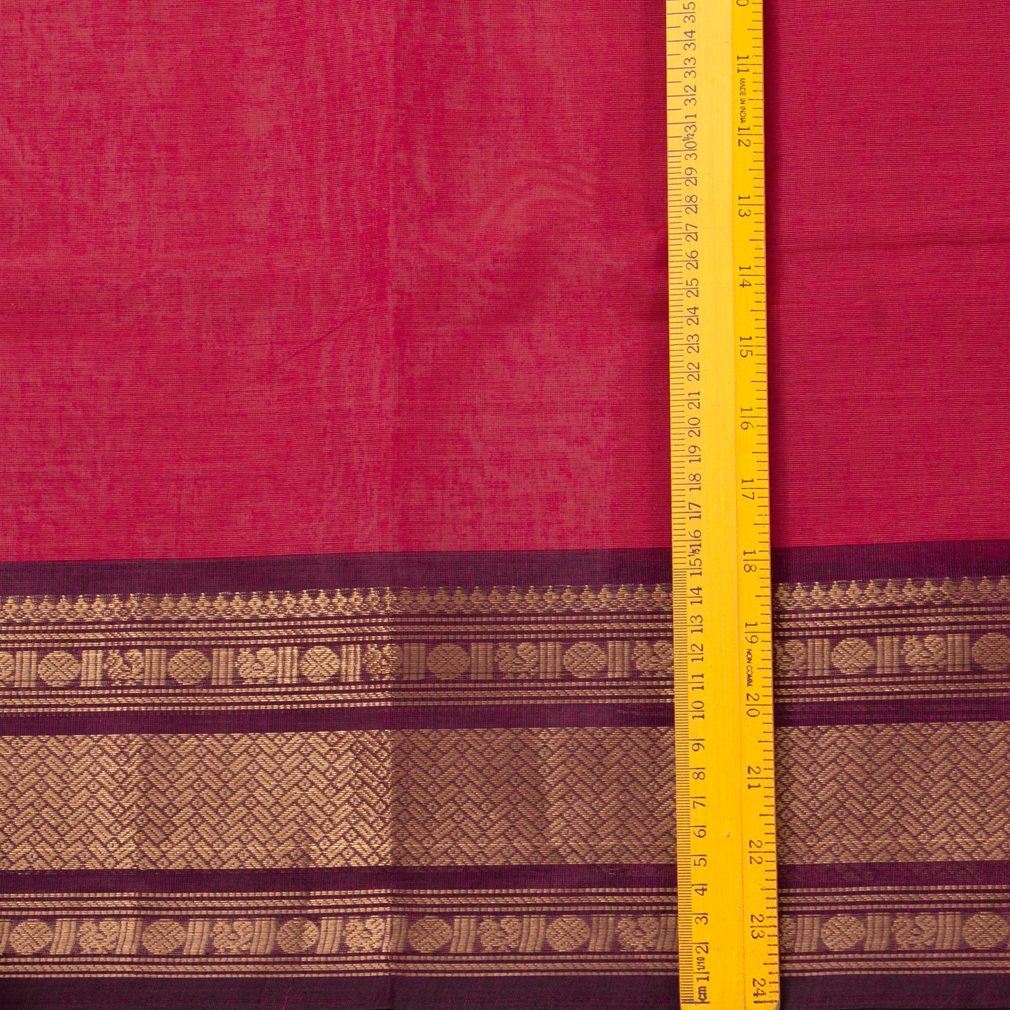 Pink And Purple Kanchi Cotton Saree For Festive Wear PV MM KC 683