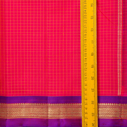 Pink And Purple Kanchipuram Silk Saree For Festive Wear PV NYC 1574