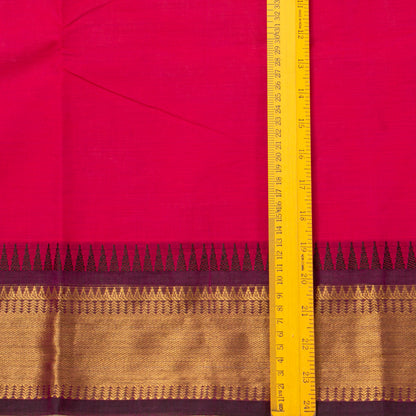 Pink And Purple Kanchi Cotton Saree For Festive Wear PV MM KC 680