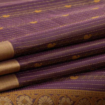 Magenta Fancy Cotton Saree For Festive Wear PV MM FC 996 - Cotton Saree - Panjavarnam PV MM FC 996
