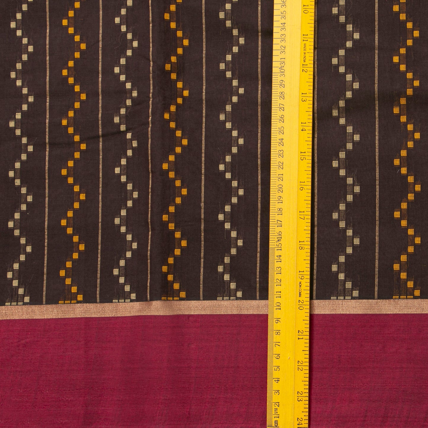Brown And Magenta Fancy Cotton Saree For Festive Wear PV MM FC 994