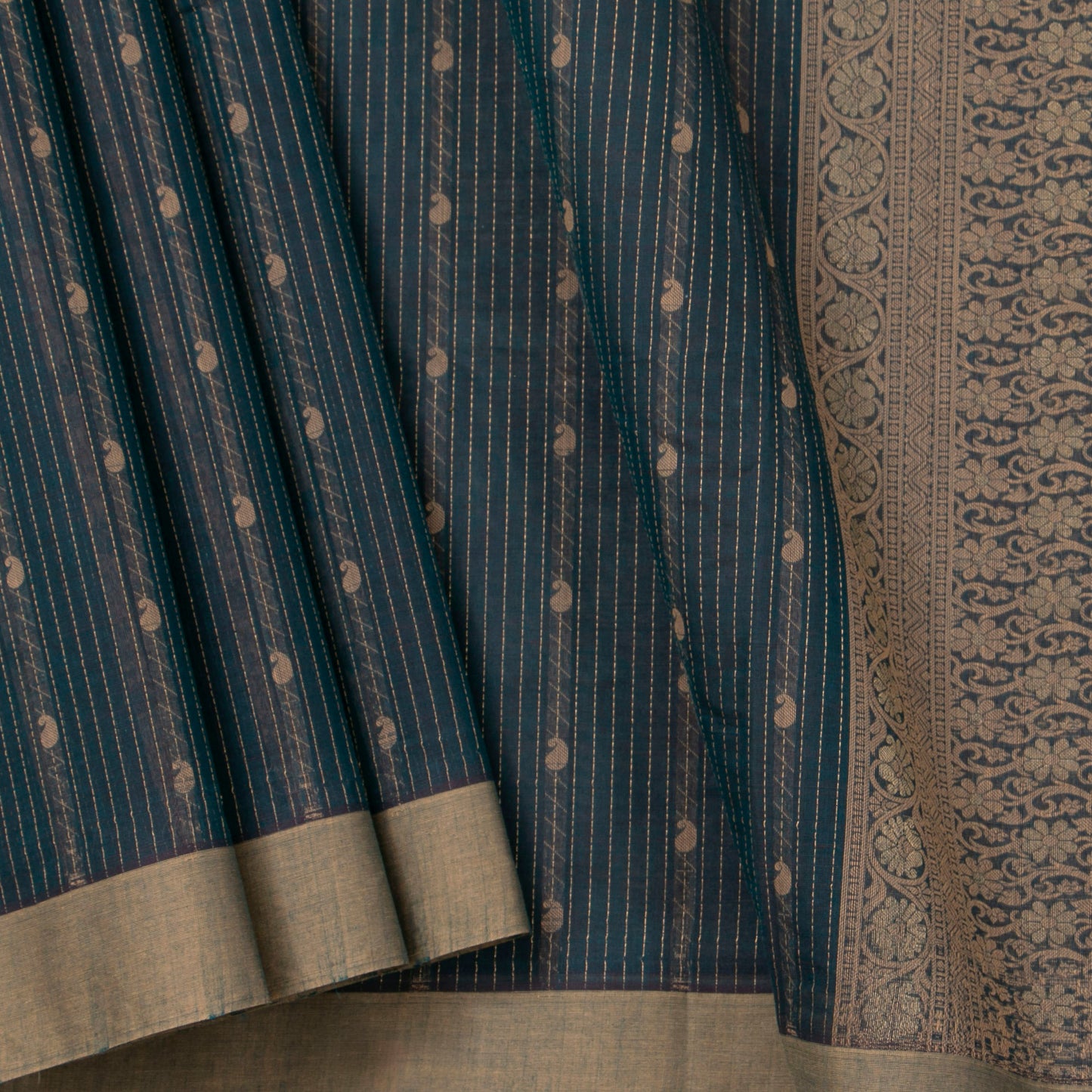 Blue Fancy Cotton Saree For Festive Wear PV MM FC 998 - Cotton Saree - Panjavarnam PV MM FC 998