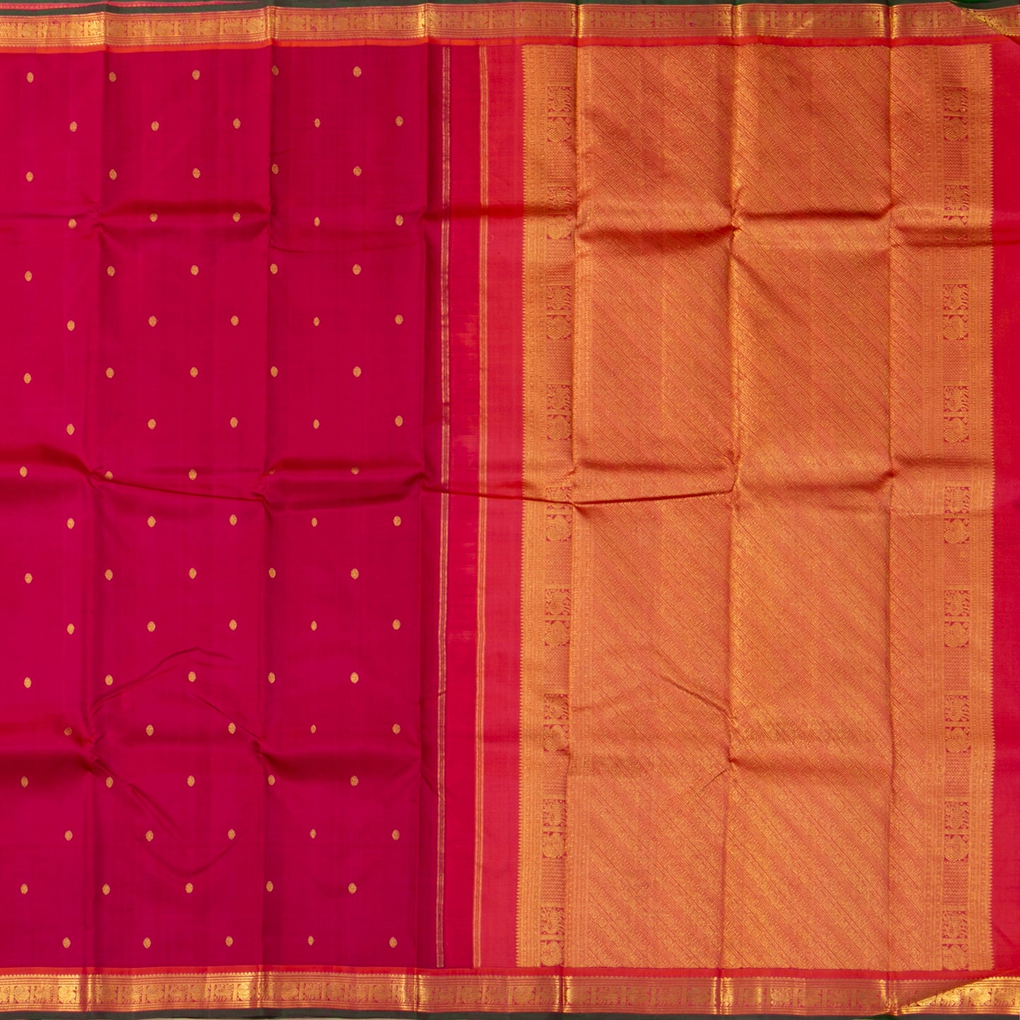 Pink Kanchipuram Silk Saree For Festive Wear PV J 1430