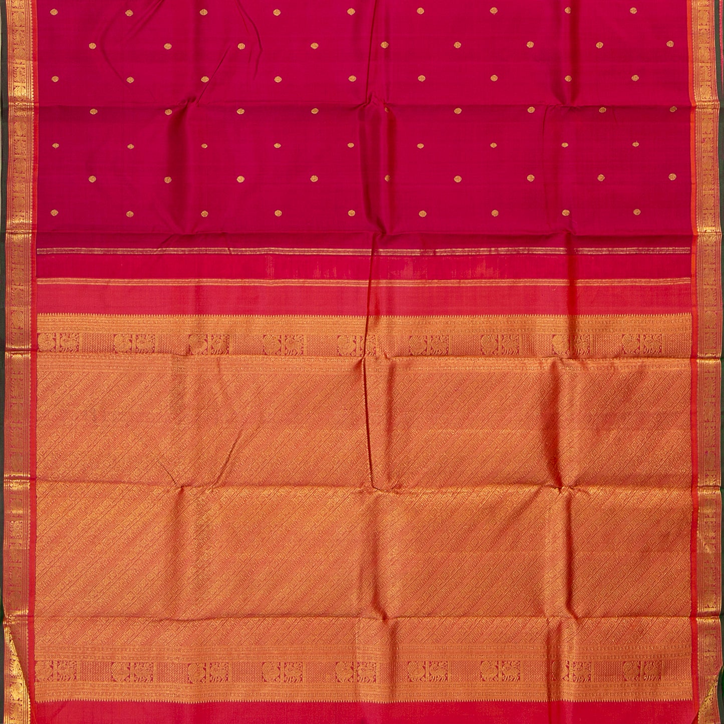 Pink Kanchipuram Silk Saree For Festive Wear PV J 1430