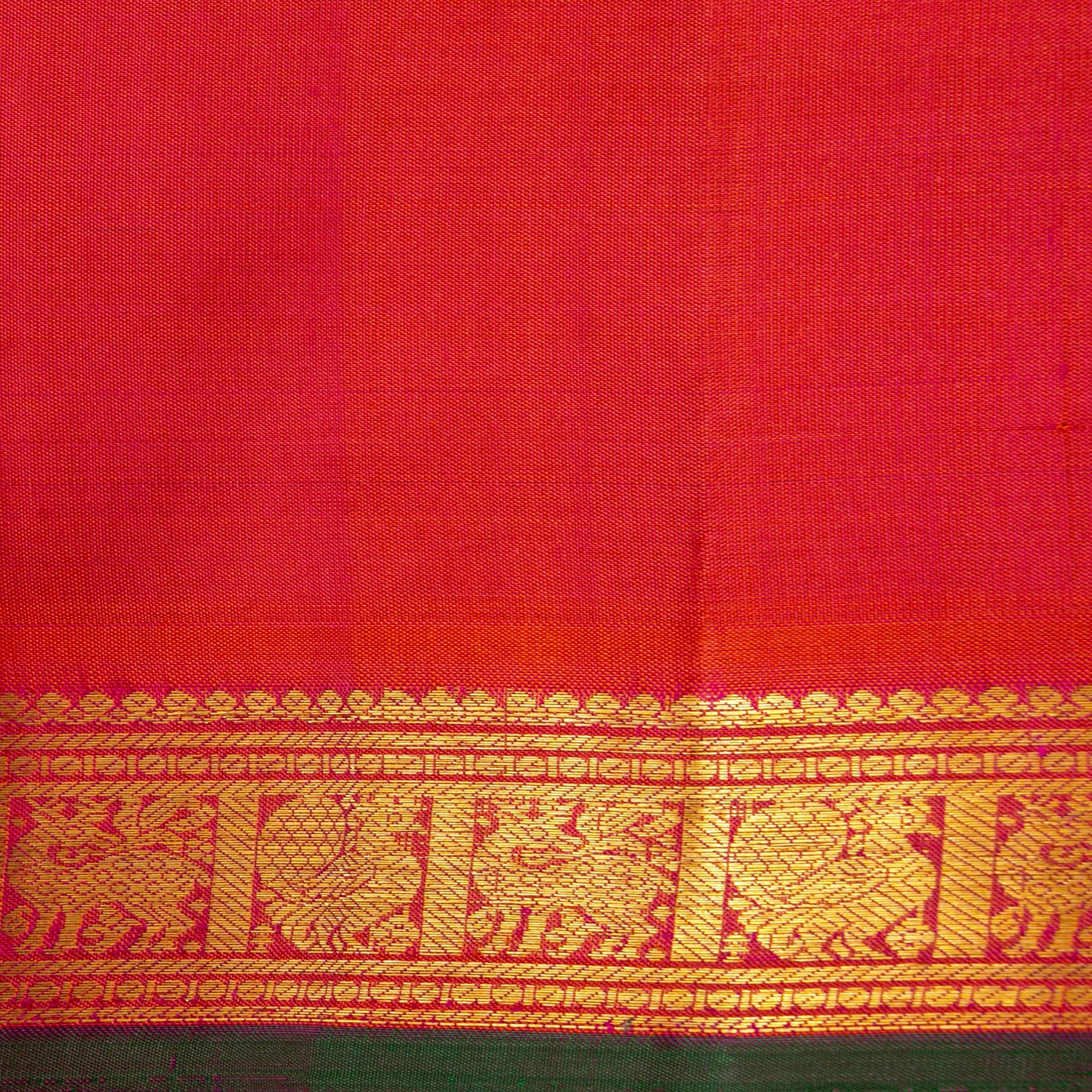 Pink Kanchipuram Silk Saree For Festive Wear PV J 1430