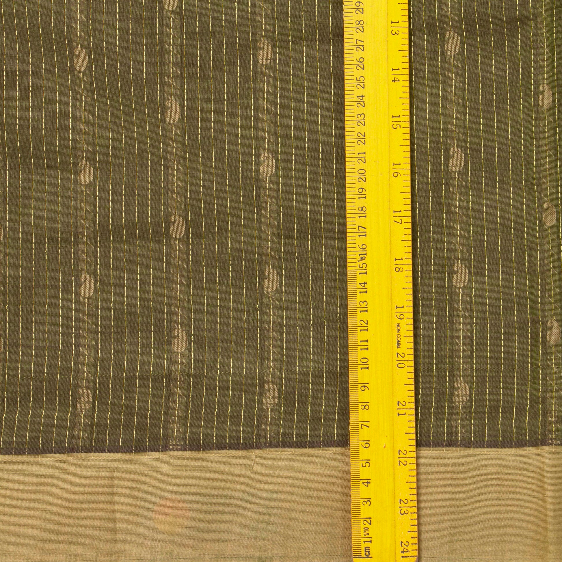 Green Fancy Cotton Saree For Festive Wear PV MM FC 1001 - Cotton Saree - Panjavarnam PV MM FC 1001