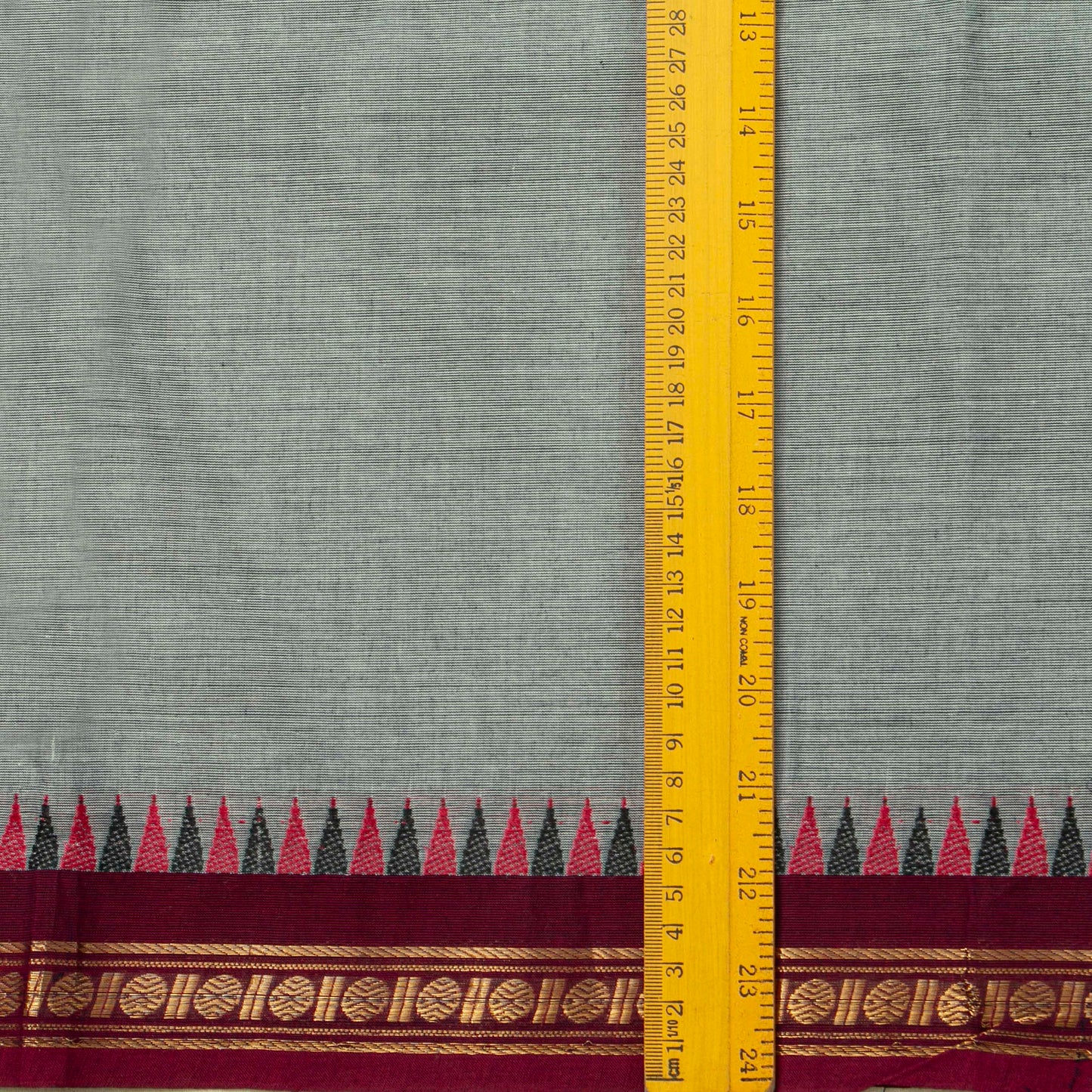 Grey And Maroon Kanchi Cotton Saree For Festive Wear PV MM KC 692