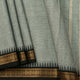 Grey And Black Kanchi Cotton Saree For Festive Wear PV MM KC 694