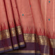 Gheva And Purple Kanchi Cotton Saree For Festive Wear PV MM KC 899