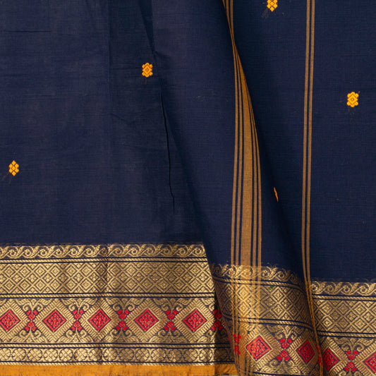Blue Kanchi Cotton Saree For Festive Wear PV MM KC 862