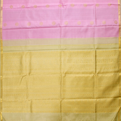 Pink And Beige Kanchipuram Silk Saree For Festive Wear PV NYC 1545