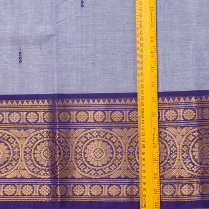 Lavender And Violet Kanchi Cotton Saree For Festive Wear PV MM KC 886