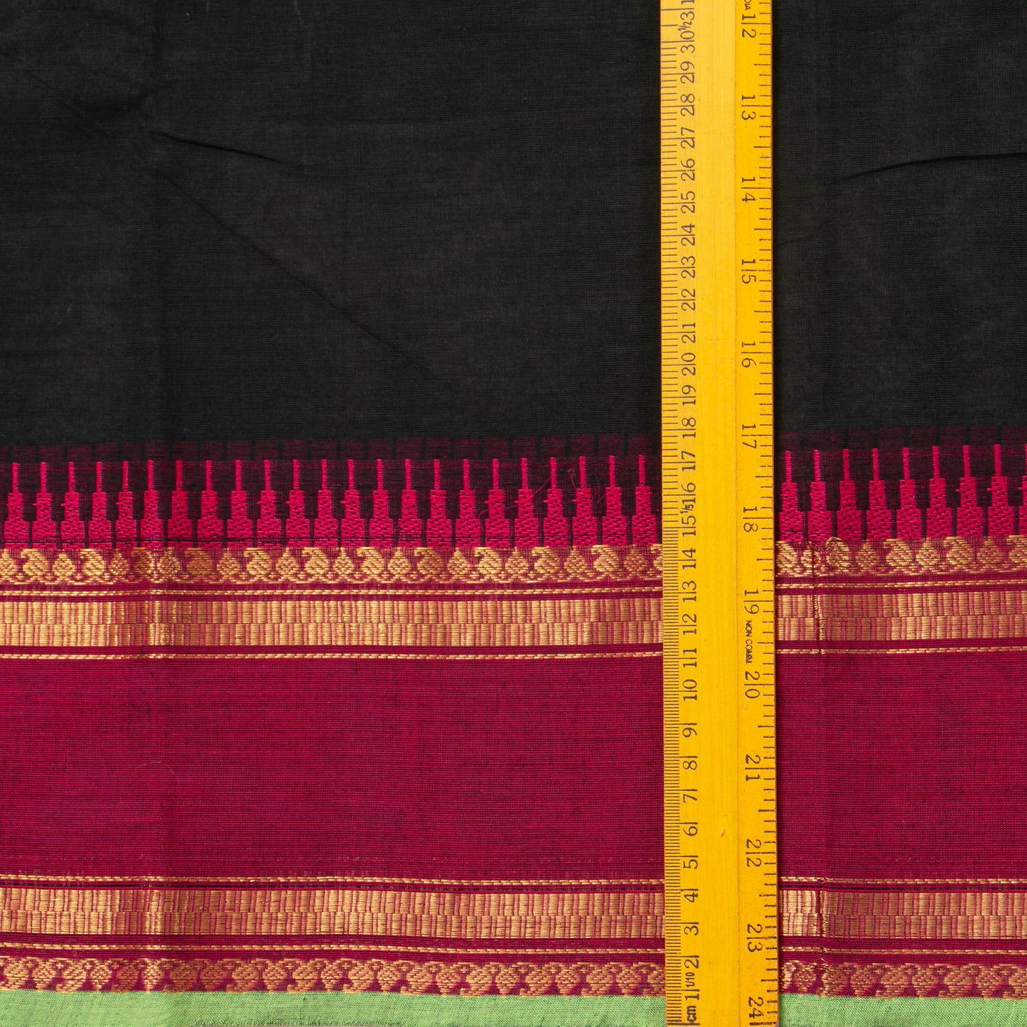 Black And Maroon Kanchi Cotton Saree For Festive Wear PV MM KC 888