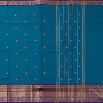 Blue Kanchi Cotton Saree For Festive Wear PV MM KC 918