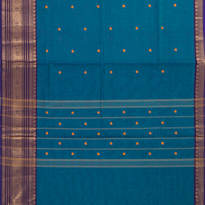Blue Kanchi Cotton Saree For Festive Wear PV MM KC 918