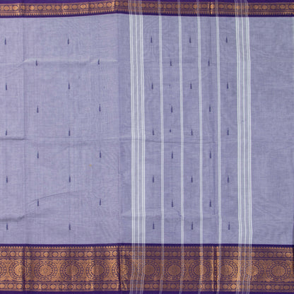 Lavender And Violet Kanchi Cotton Saree For Festive Wear PV MM KC 886