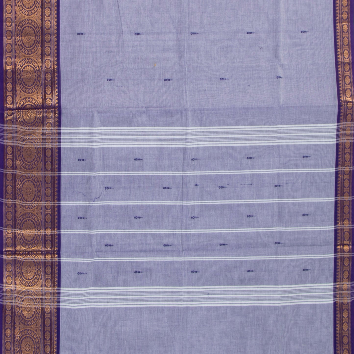 Lavender And Violet Kanchi Cotton Saree For Festive Wear PV MM KC 886