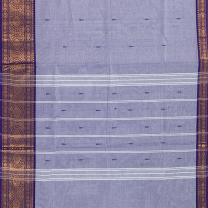 Lavender And Violet Kanchi Cotton Saree For Festive Wear PV MM KC 886