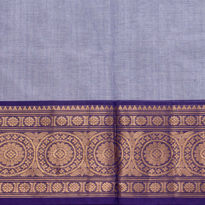 Lavender And Violet Kanchi Cotton Saree For Festive Wear PV MM KC 886